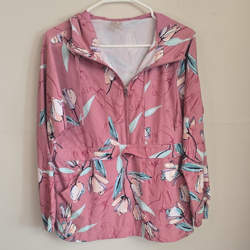 Alia Pink and White Pullover